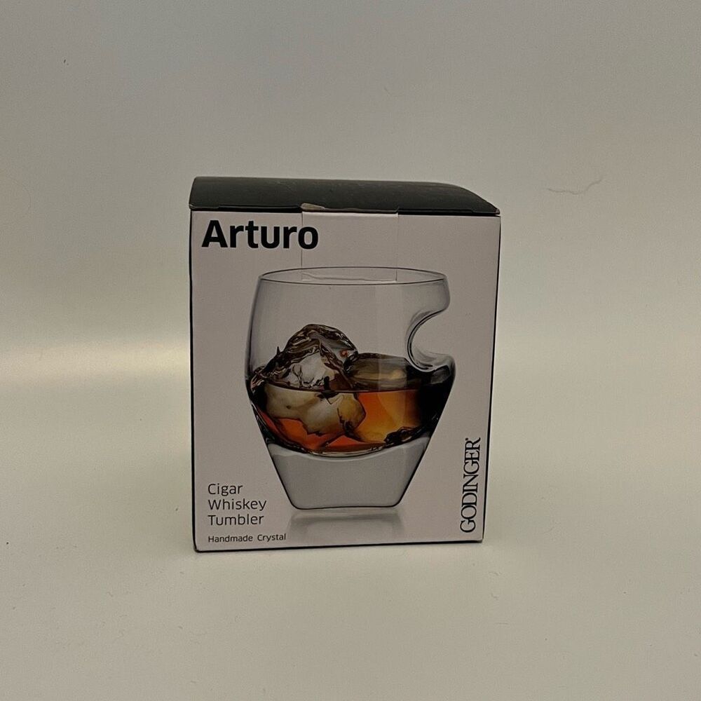 Arturo Godinger Whiskey Tumbler Cigar Holder NIB